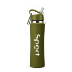 Botella Térmica Sport Acero Inoxidable 750ml con Sorbete y Gancho Verde