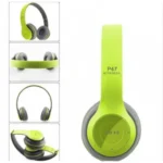 Auriculares Vincha P47 Plegable Bluetooth Verde - Imagen 2