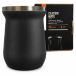 Mate Acero Inoxidable 236ml Clasico Termico Viaje Negro - Imagen 2
