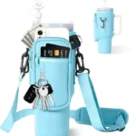 Bolso Funda para Vaso Quencher con Correa Celeste Apto Stanley