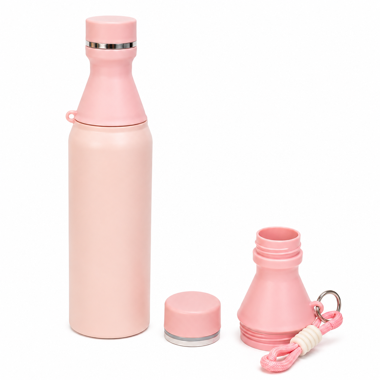 ChatGPT Image 25 jun 2026, 11_51_22 Botella Térmica Vacuum Pot Acero Inoxidable 550ml ROSA - Imagen 1