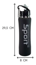 Botella Térmica Sport Acero Inoxidable 750ml con Sorbete y Gancho Azul - Imagen 2