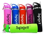 Botella Térmica Sport Acero Inoxidable 750ml con Sorbete y Gancho Azul