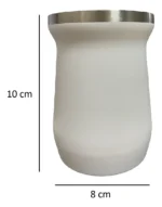 Mate Acero Inoxidable 236ml Clasico Termico Viaje Negro - Imagen 2