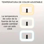 Aro De Luz Led Rgb Rectangular De 28.5 Cm - Imagen 2
