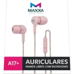 Auriculares Maxxa A17+ Manos Libres Rosa