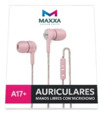 Auriculares Maxxa A17+ Manos Libres Rosa