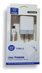Cargador Time 2 Puertos + Cable Usb-C  - Tmcc 818 - Imagen 3