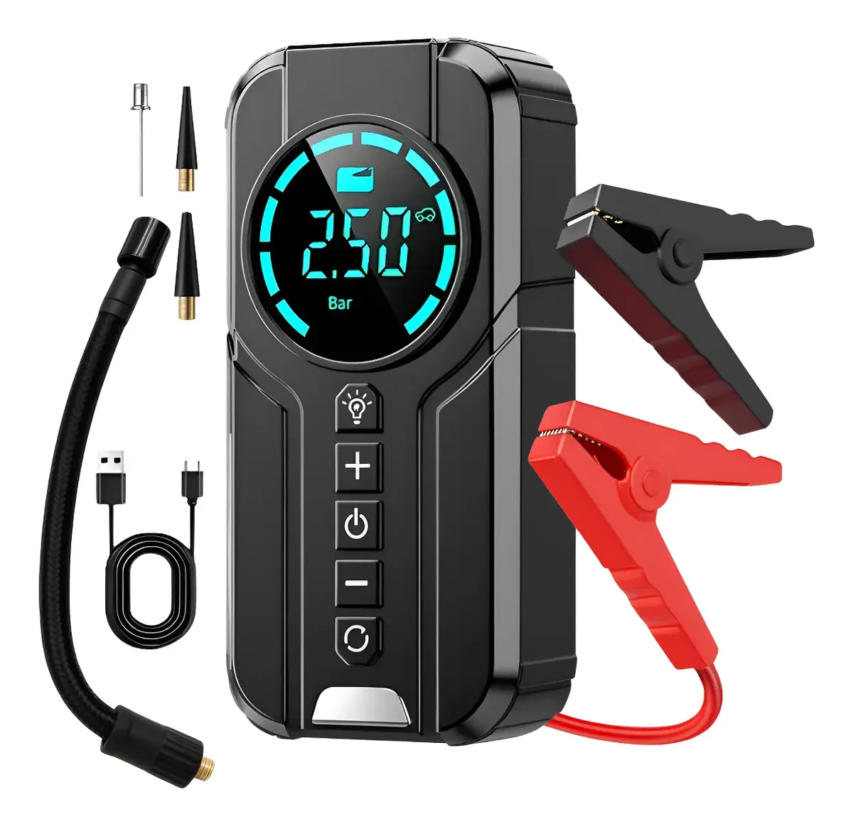 D_NQ_NP_2X_853333-MLA92220340203_092025-F.webp Arrancador Cargador de Batería Portátil Auto/Moto Power Bank - Imagen 1