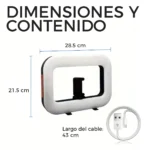 Aro De Luz Led Rgb Rectangular De 28.5 Cm - Imagen 4