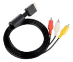 Cable AV a RCA para PlayStation 2 y 3 1.8m Negro
