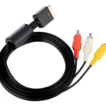 Cable AV a RCA para PlayStation 2 y 3 1.8m Negro