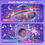 Luz Nocturna Con Proyector Estrellas Musical 21 Temas Rosa - Imagen 7