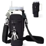 Bolso Funda Neoprene para Vaso Stanley con Correa Ajustable Negra
