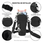 Bolso Funda Neoprene para Vaso Stanley con Correa Ajustable Negra - Imagen 2