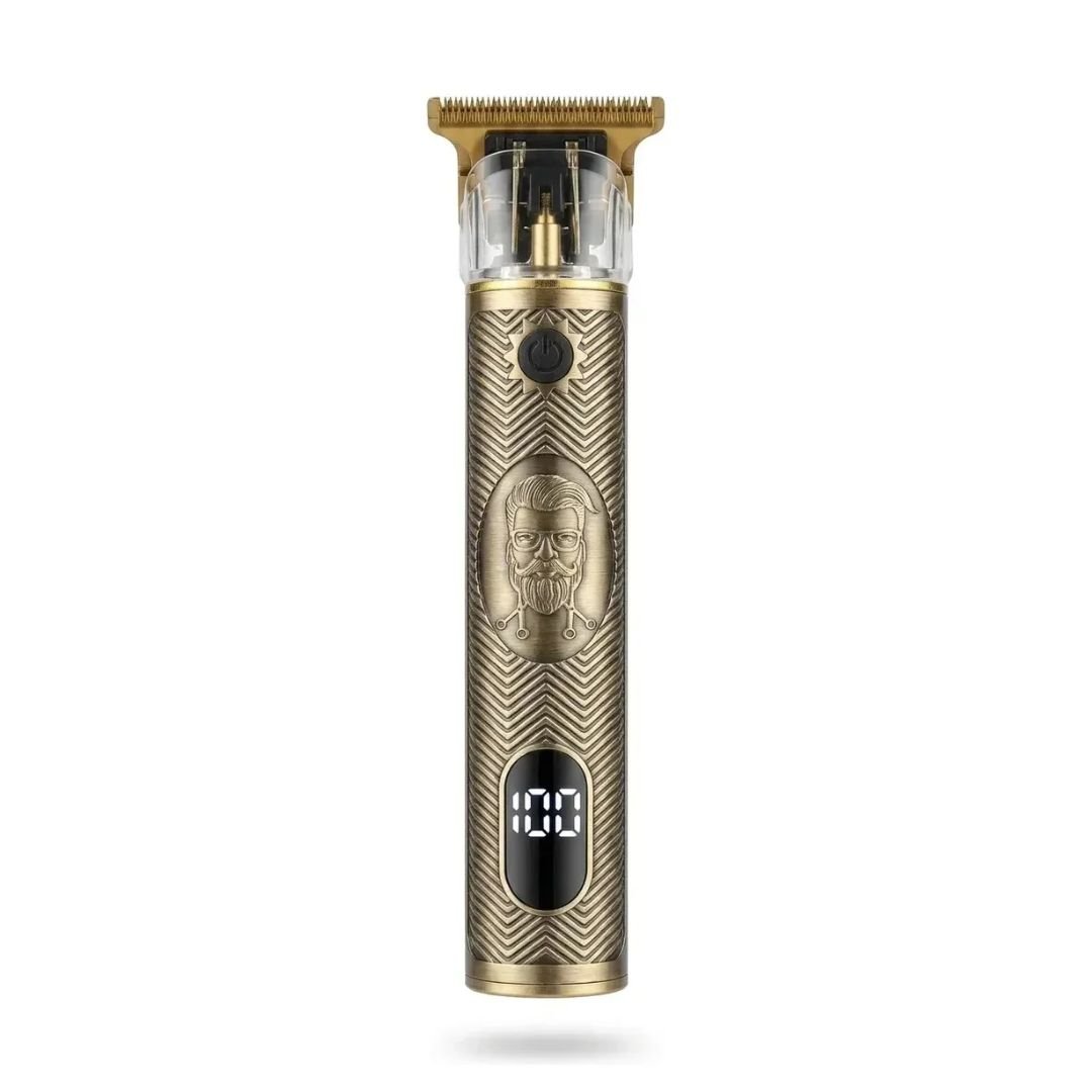 cortapelo Corta Pelo Barba Patilla Recargable Profesional Usb Dorado - Imagen 1