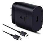 Cargador Tipo C 25W Carga Rapida para Samsung + Cable Color Negro - Imagen 2
