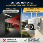 Camara de Seguridad  Domo Karsen  C-12 Full HD WiFi para Exterior  con Vision Nocturna y Audio Bidreccional - Imagen 3