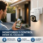 Camara de Seguridad  Domo Karsen  C-12 Full HD WiFi para Exterior  con Vision Nocturna y Audio Bidreccional - Imagen 6