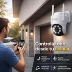 Camara de Seguridad  Domo Karsen  C-12 Full HD WiFi para Exterior  con Vision Nocturna y Audio Bidreccional - Imagen 2