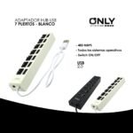 Hub 7 Puertos Blanco