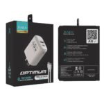 Cargador 220V Optimum 5A - Puertos USB C-C