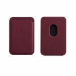 Billetera Wallet Tarjetero Magnetico Magsafe Celular - Bordó