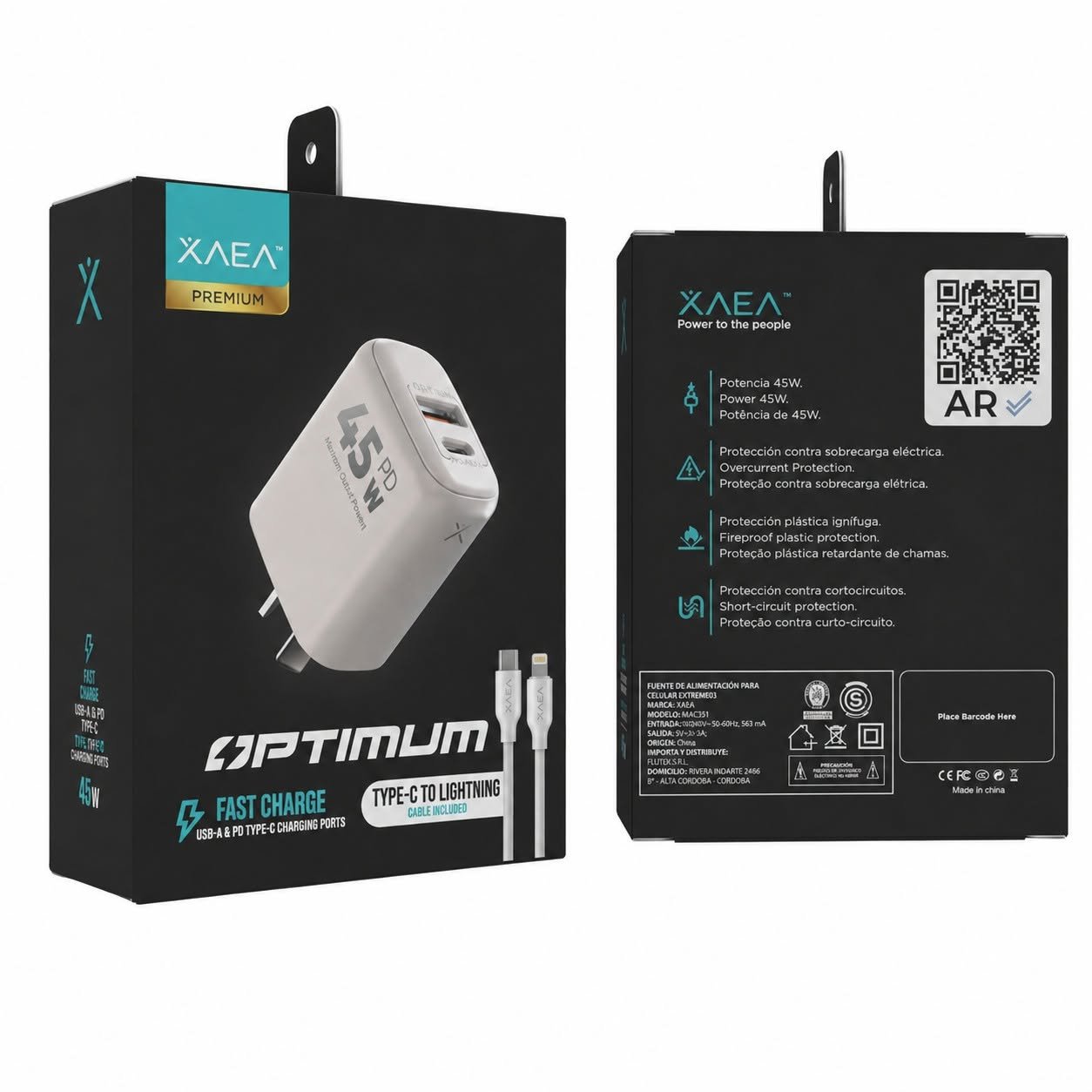 779323094_4556066474720063_7492190505794350184_n.jpg Cargador 220V Optimum 5A - Puertos USB C a Lightning - Imagen 1