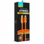 Cable Athenea Tipo C-C  Edicion Especial 1.3m - Naranja