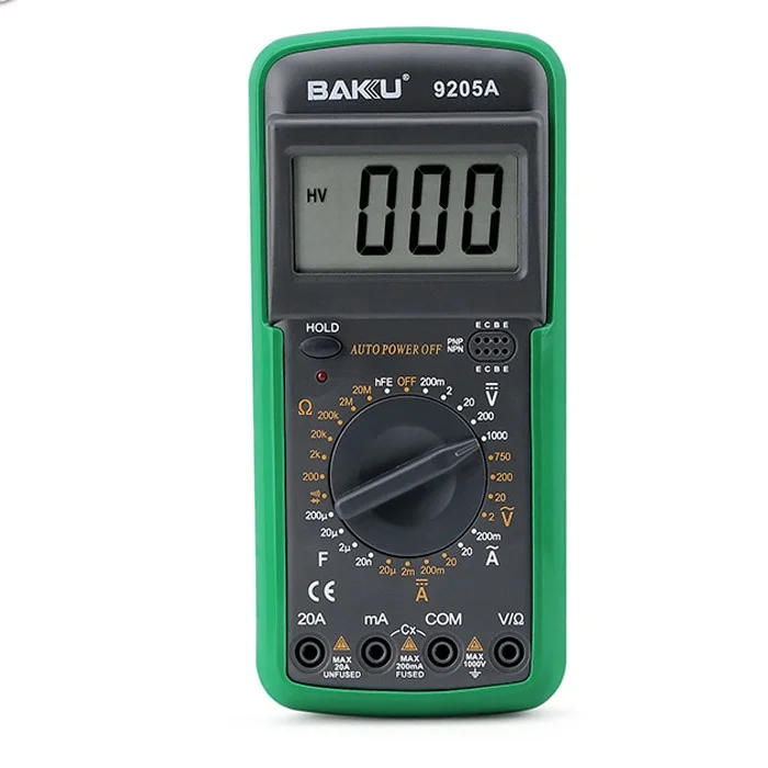 Baku-multimeter-BK-9205A-Manual-Digitial-5 Multimetro Digital BK-9205A - BAKU - Imagen 1