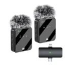 Microfono Corbateto Doble TX F15 Con Peluche