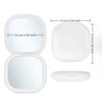 Mini Espejo de Bolsillo con Led - Blanco - Imagen 2