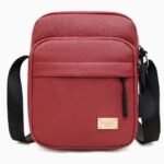 Bolso Cuadrado Simil Cuero  - Rojo