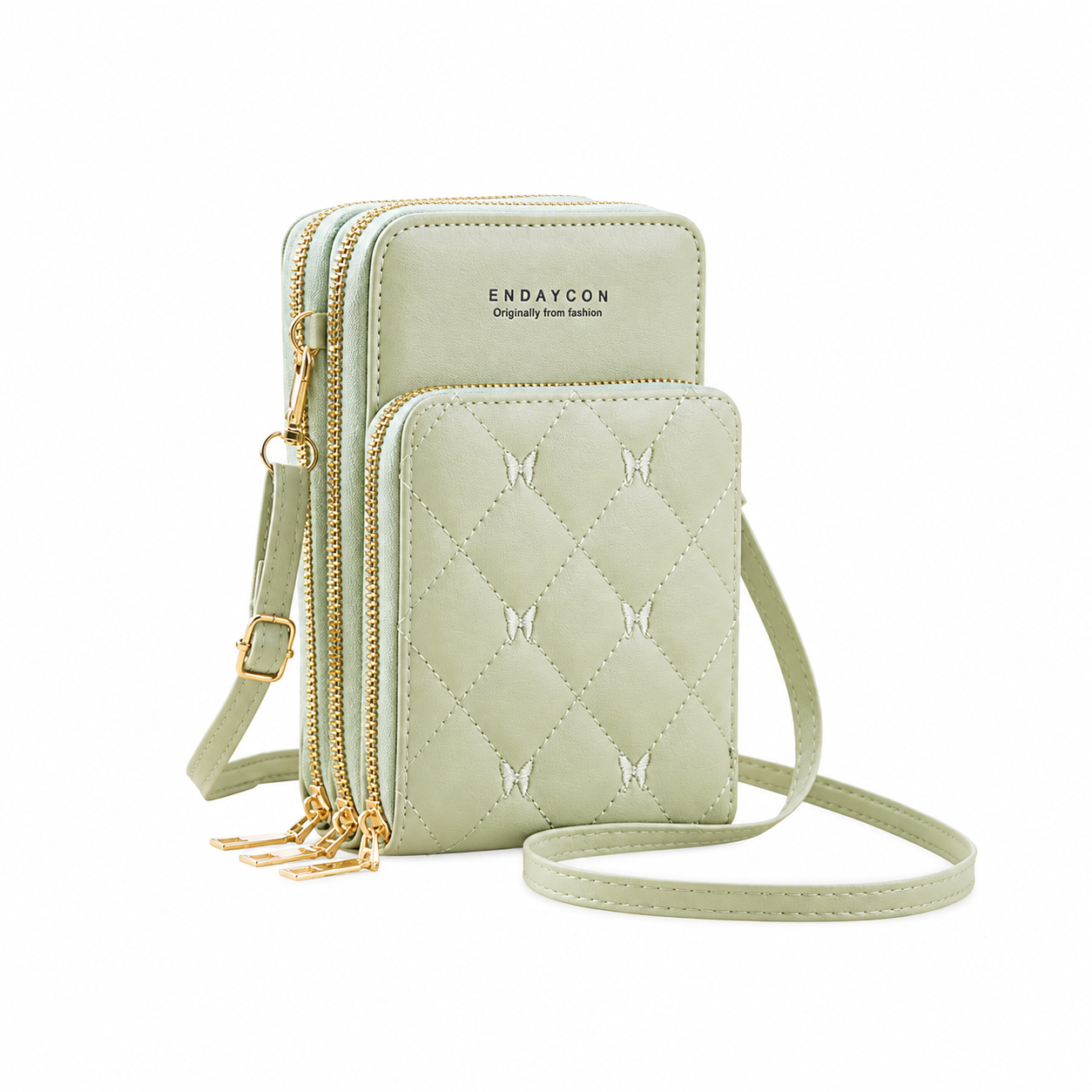 6a392043-aed0-4ffb-934f-540819bdbf33 Bandolera Porta Celular - Verde - Imagen 1
