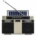Radio Portable Retro Vintage  KTF - 2209 Con Panel Solar - Champagne