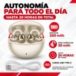 Auricular Bluetooth TWS Femenino Xaea - Gris - Imagen 7