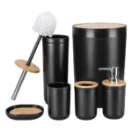 Set de Baño 6 Piezas CC-01 - Negro
