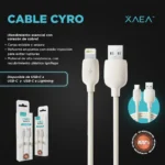 Cable USB Cyro - C a Lightning - Imagen 3