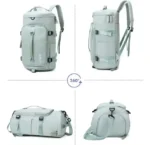 Mochila Bolso Deportiva Viaje Impermeable 30L- Verde - Imagen 5