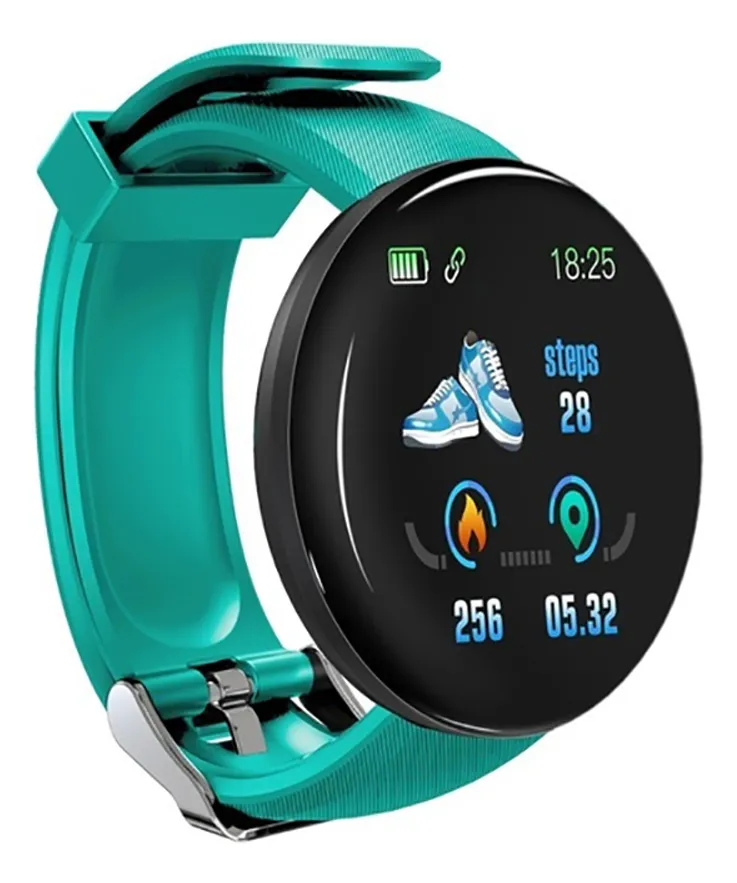 D_NQ_NP_2X_745288-CBT108565345894_032026-F.webp Reloj Smartwatch D18 - Verde - Imagen 1