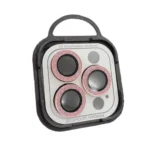 Vidrio Protector de Cámara con Brillos para iPhone 13 - Rosa